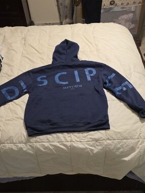 Navy "Disciple" Graphic Hoodie - Women's Sweatshirt